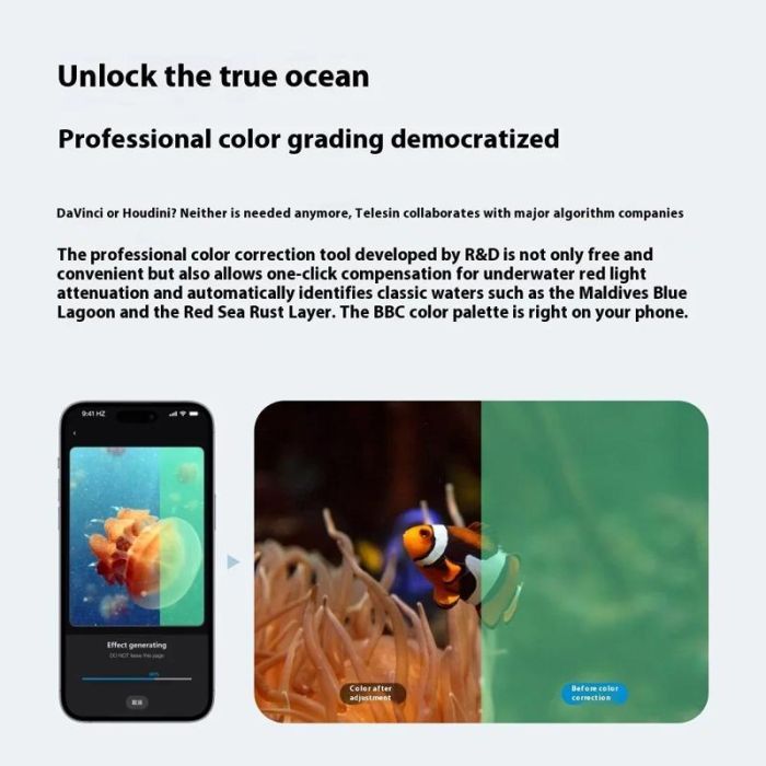 Аквабокс водонепроникний бокс для підводного знімання дайвінгу для телефона (смартфона) Telesin P4-WTP-06