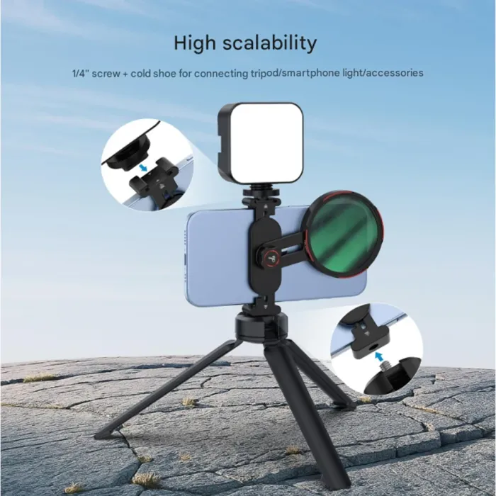 Система Telesin P3-EAK-02 для встановлення світлофільтрів 67 мм на смартфон (телефон)