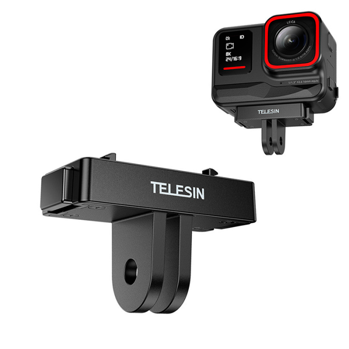 Магнітний адаптер TELESIN з двома захоплювачами для Insta360 Ace/Ace Pro/Ace Pro 2/ Insta360 X5 (S7-JBK-06-TIS)