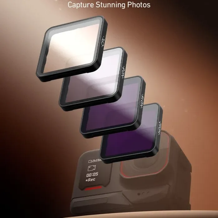 TELESIN S5-FLT-27-TIS для Insta360 Ace Pro/Ace Pro 2 — набір світлофільтрів CPL/ND8/ND16/ND32