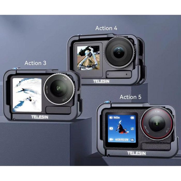 Кріплення-адаптер (рамка) Telesin S6-FMS-13-TDJ — металева для екшн-камери DJI Action 5/4/3