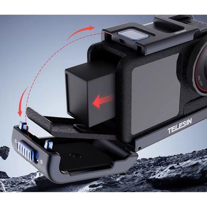 Кріплення-адаптер (рамка) Telesin S6-FMS-13-TDJ — металева для екшн-камери DJI Action 5/4/3