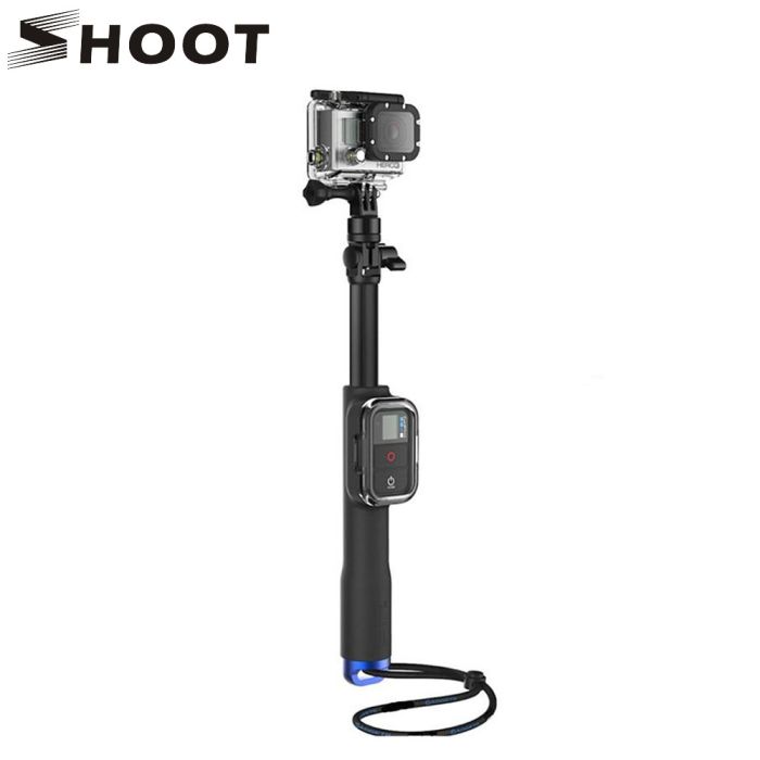 Монопод від SHOOT із кріпленням для пульта Wi-Fi Remote для екшен камер Gopro, SJCAM, Xiaomi (код № XTGP178)