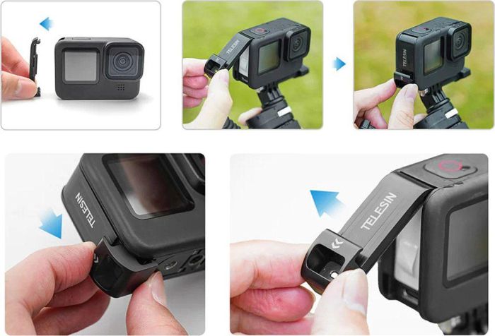 Вологозахищена кришка акумуляторного відсіку TELESIN для GoPro Hero 9 10 11 12 13 (код GP-CLC-G11)