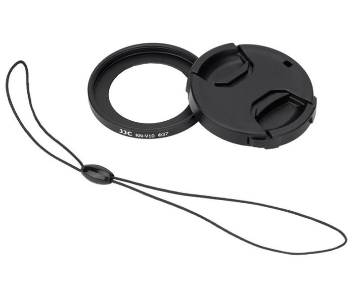 JJC RN-V10 Адаптер перехідник для встановлення фільтрів 37 мм на камеру Canon Powershot V10 з кришкою