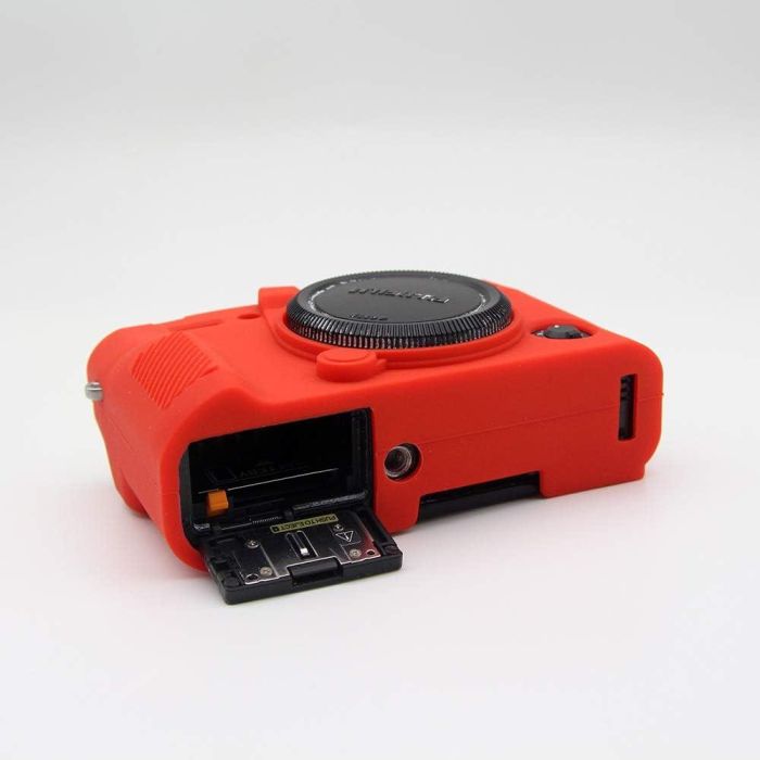 Захисний силіконовий чохол для фотоапаратів FujiFilm X-T30 — червоний