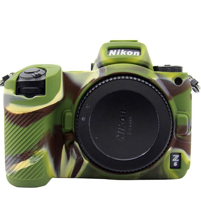Захисний силіконовий чохол для фотоапаратів Nikon Z6, Z6 II, Z7, Z7 II, Z5 — камуфляж