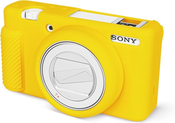 Захисний силіконовий чохол для фотоапаратів SONY ZV-1F, ZV-1, ZV-1 II — жовтий
