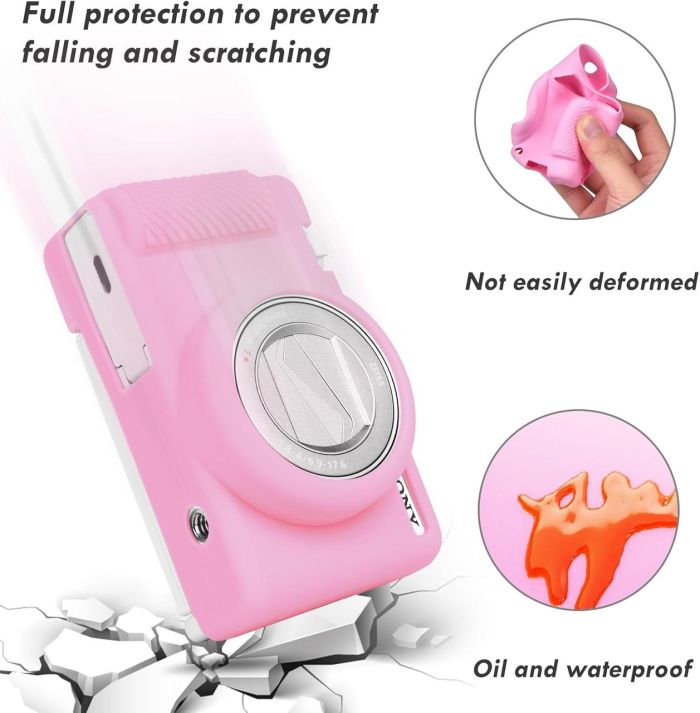 Захисний силіконовий чохол для фотоапаратів SONY ZV-1F, ZV-1, ZV-1 II — чорний