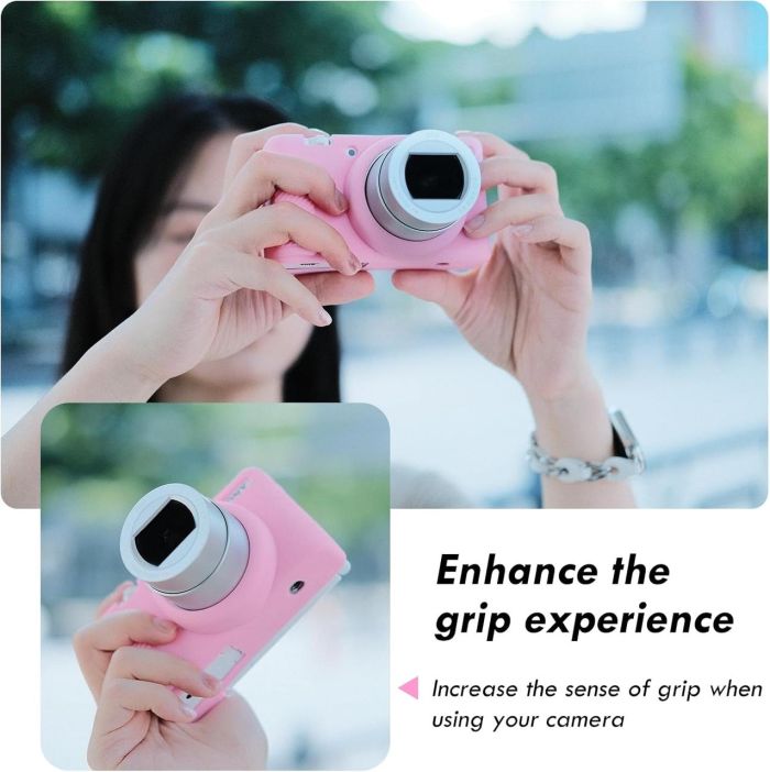 Захисний силіконовий чохол для фотоапаратів SONY ZV-1F, ZV-1, ZV-1 II — чорний