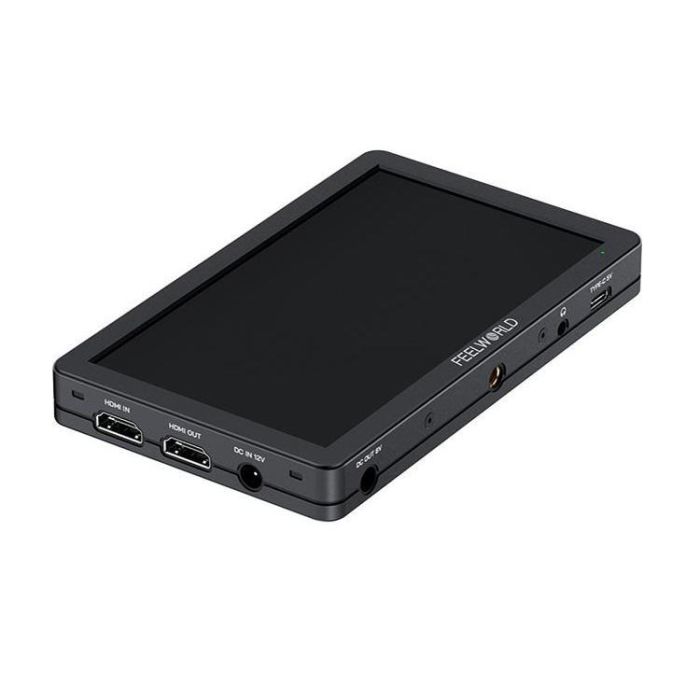 Накамерний монітор, дисплей FeelWorld 6" дюймовий T6, 450 cd/m2, HDMI 4K, 1920x1080 IPS — альмінієвий корпус