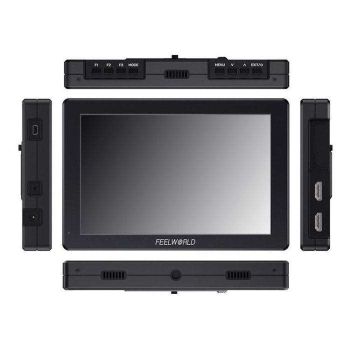 Накамерний монітор, дисплей FeelWorld 7" дюймовий T7 PRO, 2000 cd/m2, 4K HDMI 60 — алюмінієвий корпус