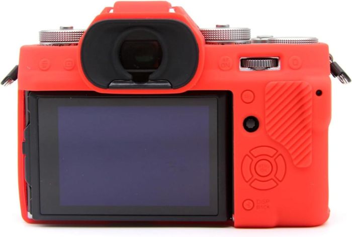 Захисний силіконовий чохол для фотоапаратів FujiFilm X-T5 — червоний