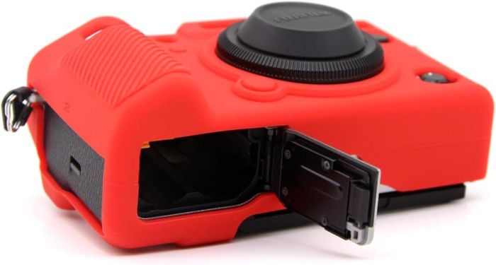 Захисний силіконовий чохол для фотоапаратів FujiFilm X-T5 — червоний