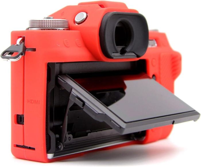 Захисний силіконовий чохол для фотоапаратів FujiFilm X-T5 — червоний