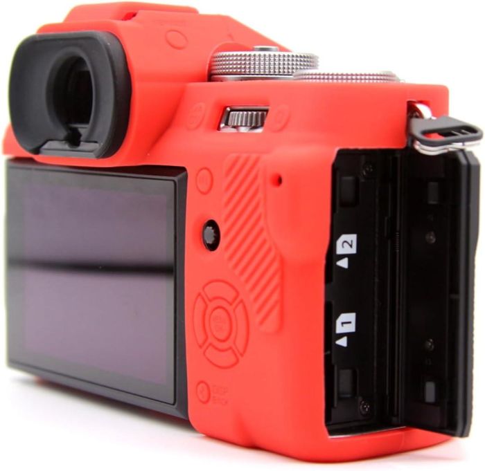 Захисний силіконовий чохол для фотоапаратів FujiFilm X-T5 — червоний
