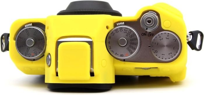 Захисний силіконовий чохол для фотоапаратів FujiFilm X-T5 — жовтий