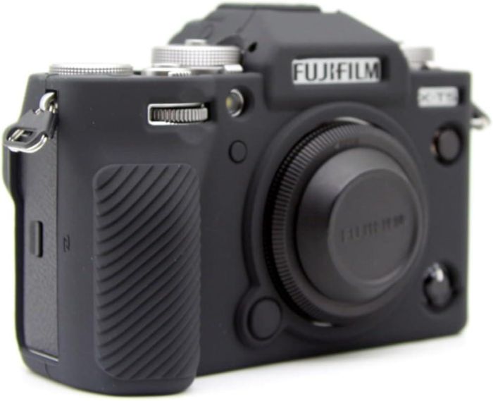 Захисний силіконовий чохол для фотоапаратів FujiFilm X-T5 — чорний