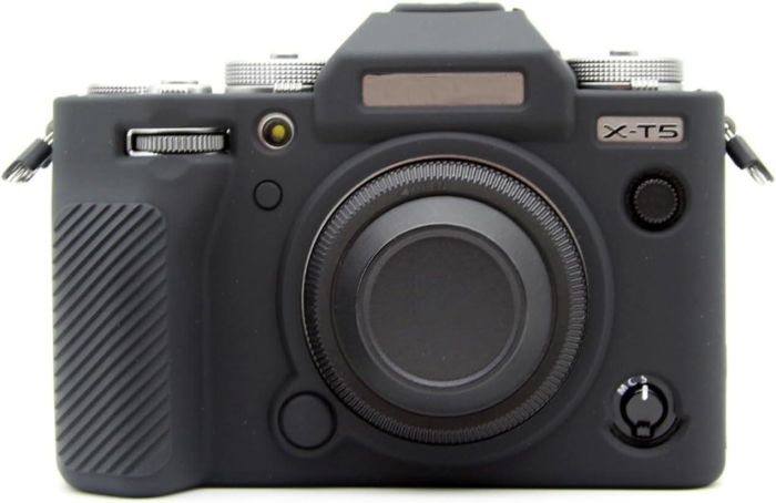 Захисний силіконовий чохол для фотоапаратів FujiFilm X-T5 — чорний