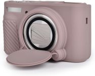 Захисний силіконовий чохол із кришкою для фотоапаратів CANON Powershot SX740, SX730 — сірий