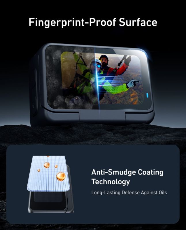 Комплект скла — скло захисне для Insta360 Go Ultra Telesin S6-FLM-24-TIS