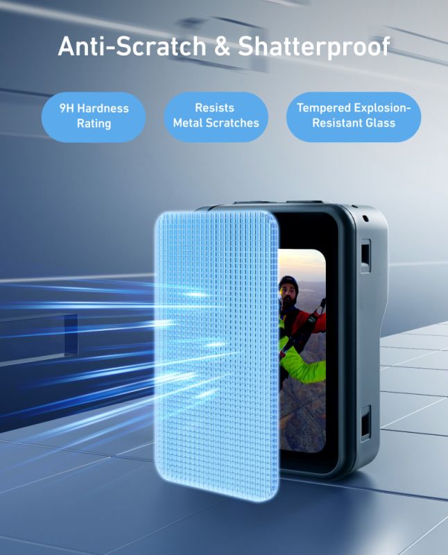 Комплект скла — скло захисне для Insta360 Go Ultra Telesin S6-FLM-24-TIS