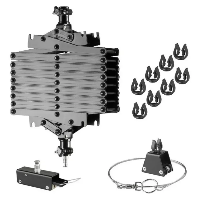 Підвісна рейкова система Visico CT-04 для фотостудії (у комплекті: пантограф Visico CT-01 — 4 шт., напрямні 4 шт. по 3 м)