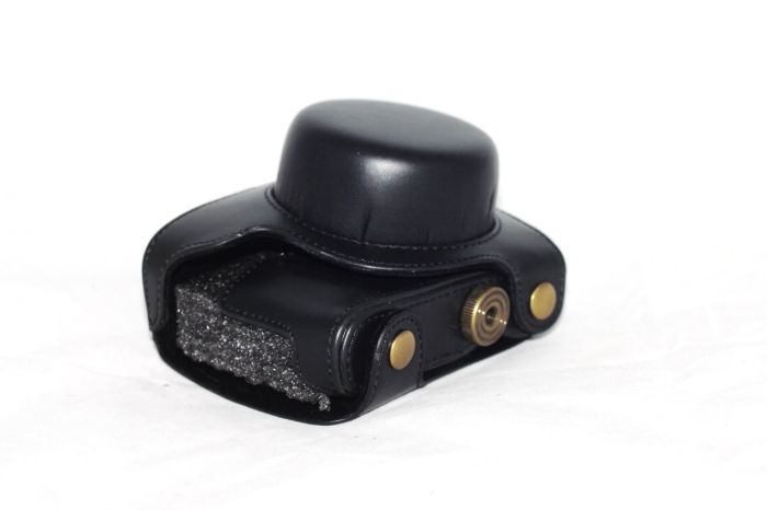 Футляр захисний - чохол для фотоапаратів Panasonic Lumix DMC GF7, DMC GF8 - колір чорний