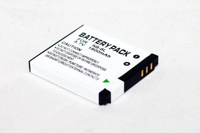 Акумулятор NB-8L - аналог для фотоапаратів CANON PowerShot A2200, A3200 IS, A3000 IS, A3100 IS, A3300 - 1800 ма