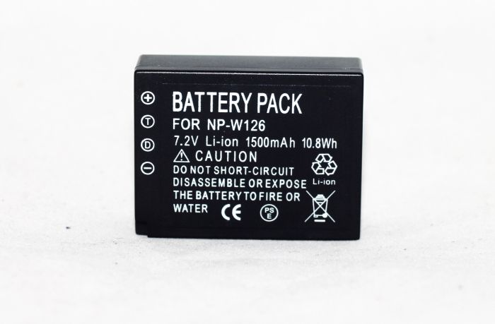 Акумулятор NP-W126 для камер FujiFilm X-T30, X-T20, X-T10, X-T200, X-T100, X-E4, X-E3, X-E2 аналог на 1500 мА