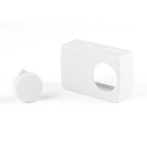 Силіконовий чохол з кришкою на об'єктив для екшн камер Xiaomi YI II 4K, 4K Plus, YI Lite білий (код № XTGP334)