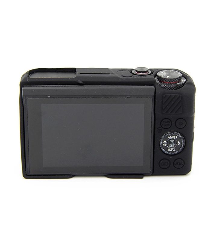 Захисний силіконовий чохол для фотоапаратів CANON G7X Mark II - чорний