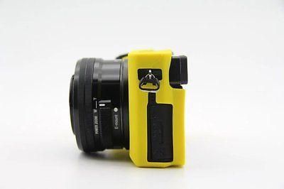 Захисний силіконовий чохол для фотоапаратів SONY A6000 - жовтий