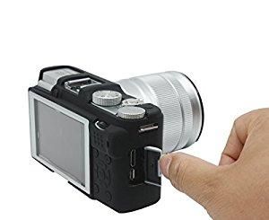 Захисний силіконовий чохол для фотоапаратів FujiFilm XA2, XA1, XM1, XM2 - чорний