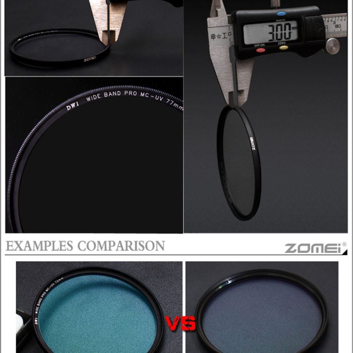 Ультратонкий захисний світлофільтр ZOMEI 40.5 мм з мультипросвітленням MC UV - Slim