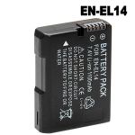 Акумулятори для камер NIKON D3100, D3200, D3300, D5100, D5200, D5300, D5500 - EN-EL14 (EN-EL14a) - 1100 ma