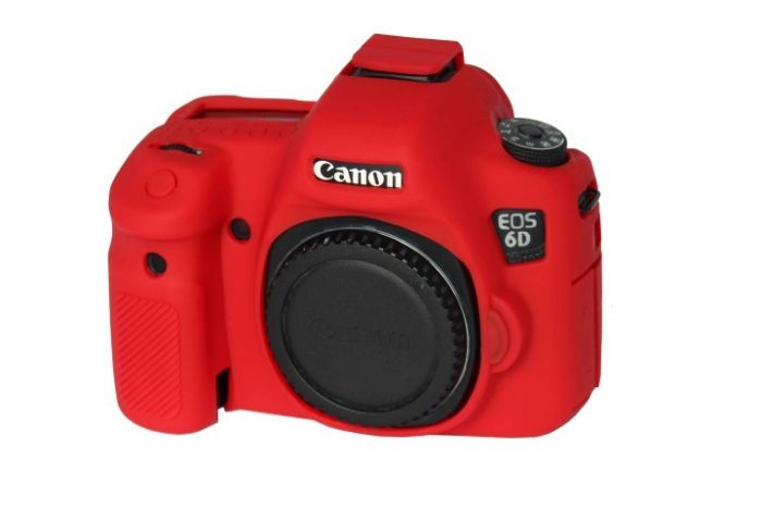 Захисний силіконовий чохол для фотоапаратів Canon EOS 6D - червоний