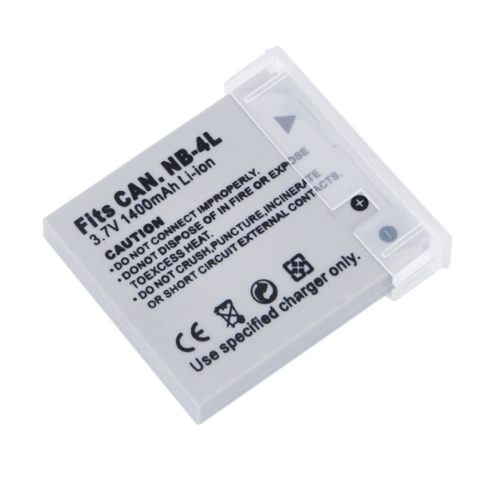 Акумулятор NB-4L (аналог) для фотоапаратів CANON - 1400 ma
