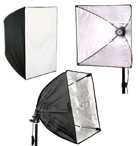 Софтбокс, розсіювач, дифузор (Softbox) 40 х 40 см для постійного флуоресцентного світла – з патроном E27