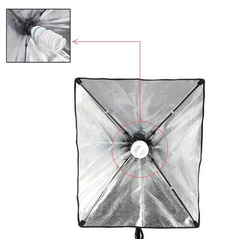 Софтбокс, розсіювач, дифузор (Softbox) 40 х 60 см для постійного флуоресцентного світла – з патроном E27