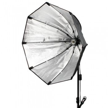 Софтбокс, розсіювач, дифузор "октагон" 60 см для постійного флуоресцентного світла - з патроном E27