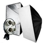 Софтбокс, розсіювач, дифузор (Softbox) 60 х 90 см для постійного флуоресцентного світла - на 4 патрони E27