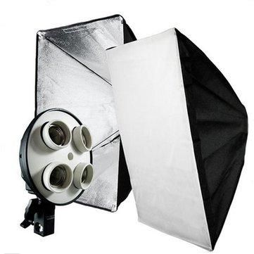 Софтбокс, розсіювач, дифузор (Softbox) 60 х 90 см для постійного флуоресцентного світла - на 4 патрони E27