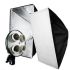 Софтбокс, розсіювач, дифузор (Softbox) 50 х 70 см для постійного флуоресцентного світла - на 4 патрони E27
