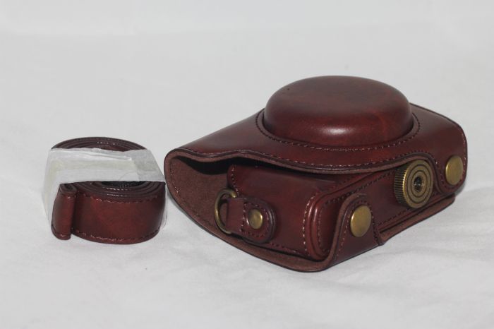 Захисний футляр - чохол для фотоапаратів CANON G9X, G9X Mark II - кава