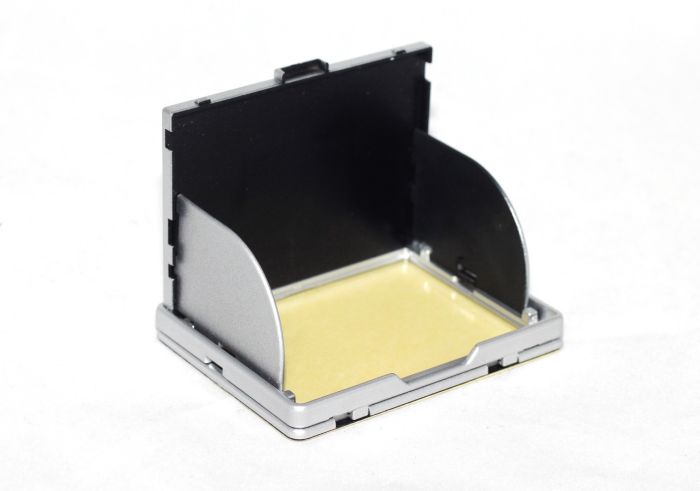 Захист екрану 3" LCD камери з козирком та шторками - срібло (код LC7593)