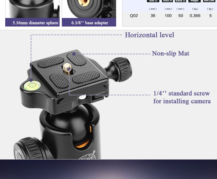 Штатив + монопод фірми QZSD для фотоапаратів - Q-222 (Q222)