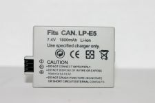 Акумулятор для фотоапаратів CANON 450D, 500D, 1000D, 2000D - LP-E5 (аналог) - 1800 ma