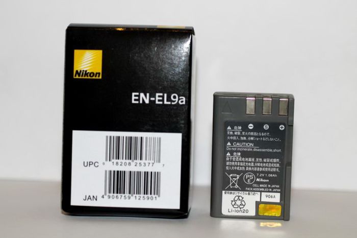 Акумулятори для фотоапаратів NIKON D40, D60, D40x, D3000, D5000, D3x - EN-EL9a