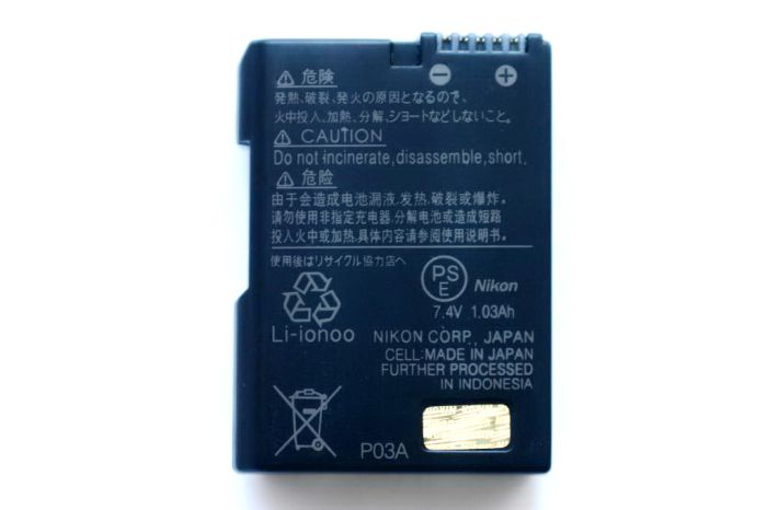 Акумулятори для фотоапаратів NIKON Coolpix P7000, 7100, 7700, D3100, D3400, D3500, D5100, D5200 - EN-EL14